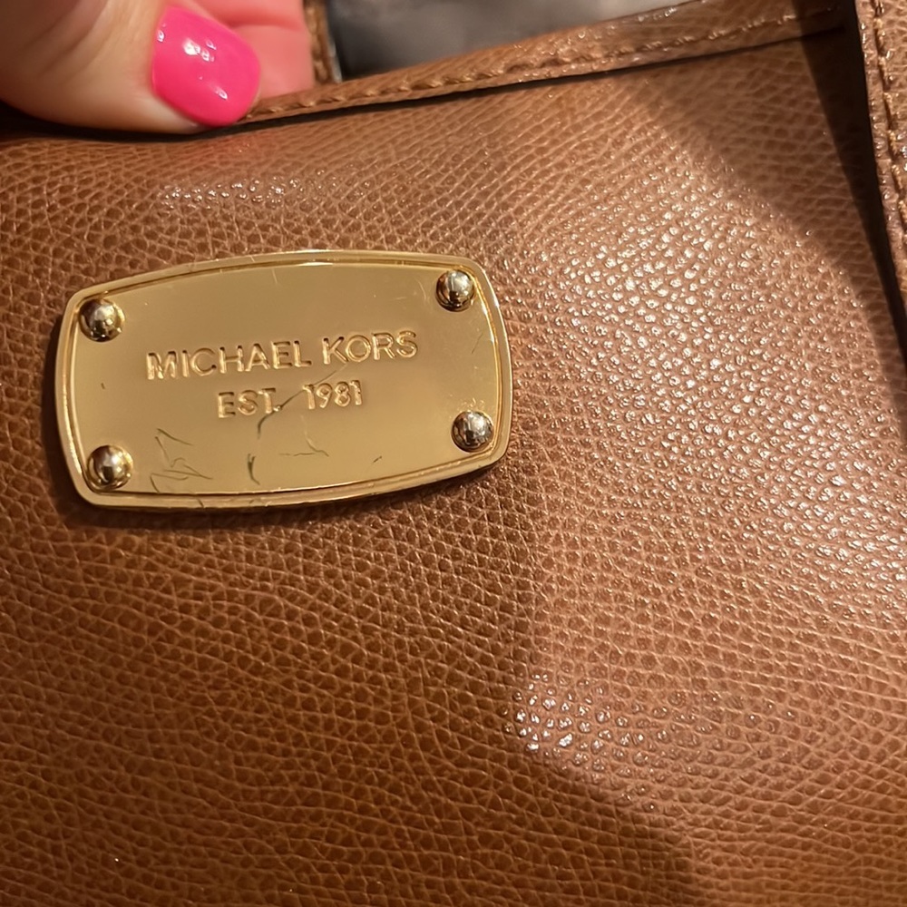 Michael Kors brown handbag purse - Picture 4 of 4